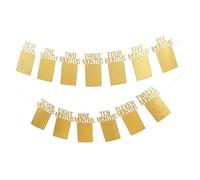 AOKWAWALIY 1 set di decorazioni per feste di compleanno, decorazione per torte di compleanno, striscione per il primo compleanno, ghirlanda di fiori, porta foto vuota
