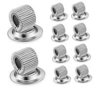AOKWAWALIY 10 inserti rotanti incollati per penne, in acciaio, per penne a penna, in metallo montato a parete, come mostrato nell'immagine., 2.00X2.00X1.60CM, Cartella portadocumenti