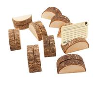AOKWAWALIY 10 Pezzi titolare di attività desktop raccoglitore carte decorazioni per bomboniere porta segnaposto per matrimonio segnaposti per matrimoni titolare d'impresa Portalegna Di legno