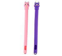 AOKWAWALIY 2 pz manicotto campione touch screen penna portapenne tappo penna in silicone custodia protettiva shell custodia in pelle scrittura a mano matita tappo adattatore generazione stilo Carica