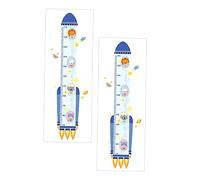 AOKWAWALIY 2pcs Altezza Adesivo Decorazione Parete Vivaio Decorazione Decorativa Camera Adesivo Bambini Altezza Wall Decal Bambini Adesivi Animali Bambini Camera Ornamento Bambino Carta Da Parati