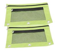 AOKWAWALIY 2pcs Raccoglitore Astuccio Matite Sacchetto di Immagazzinaggio Della Chiusura Lampo Matita Contenitore Raccoglitore Della Matita Sacchetto 3 Fori Piccolo Sacchetto Decorativo Cartelle