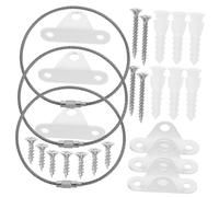 AOKWAWALIY 3 set di mobili anti-caduta kit anti-punta per bambini scaffali per libri comò per bambini libreria comò per imbracatura per bambino supporto per telefono cellulare in acciaio inox bianco a