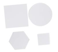 AOKWAWALIY 4pcs Cube Photo Lane Trucco Rossetto Fotografia Geometrica Sfondo Accessori Trucco Gioielli Decorazione Geometria Cubo Fotografia Puntelli Modellazione Schiuma Polimero Ornamenti Bianco