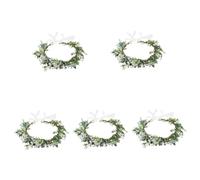 AOKWAWALIY 5 pezzi ghirlanda di foglie per capelli vintage per capelli fata simulazione ghirlanda per capelli da sposa, copricapo floreale