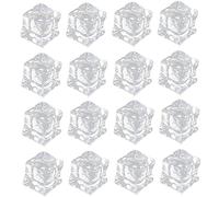AOKWAWALIY 50 Pezzi Ghiaccio Simulato Cubetti Di Ghiaccio Leggeri Per Bevande Finti Blocchi Di Ghiaccio Rocce Di Ghiaccio Finte Cubetti Di Ghiaccio Acrilici Pietra Nuda Cristallo Acrilico