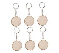 AOKWAWALIY 6 portachiavi creativi per bambini portachiavi per zaini zaino portachiavi novità portachiavi per auto portachiavi con ciondolo in bambù, come mostrato nell'immagine., 10.5X4CM