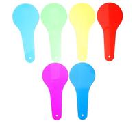AOKWAWALIY 6pcs Chiaro Chips di Colore Rosso Pellicola Trasparente Pellicola Colorata per Luci Colori Trasparenti Strumento di Apprendimento Colore Traslucido Strumenti di Pellicola Scienza Discovery
