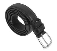 AOKWAWALIY Cintura in pelle PU nera Cintura semplice con fibbia quadrata Cintura in vita casual per pantaloni jeans, Nero , 90.00X2.30X1.50CM