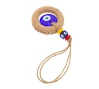 AOKWAWALIY Ciondolo dell'occhio del diavolo decorazione da parete collana con cattivo sguardo per gli uomini appeso nappa del malocchio ciondolo per appendere il malocchio legno, colori assortiti,