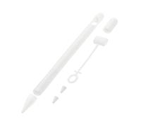 AOKWAWALIY Copertura in silicone Nib Copertura Skin-Stylus-Cover Cassa Elettrica 1 Custodia in Silicone Gel Gel di Silice Penna Ipencil Bianco