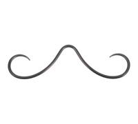 AOKWAWALIY Mustache Septum Ring Mustache Nose Ring Metal Nose Jewelry Nose Piercing per setto, 6.20X1.50X0.10CM, Acrilico, Senza Gemstone