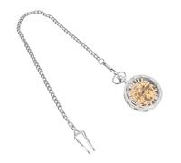 AOKWAWALIY orologio da tasca meccanico orologio meccanico manuale tasca meccanica orologio da tasca manuale mann orologio da tasca d'epoca orologio da taschino scavato Silver