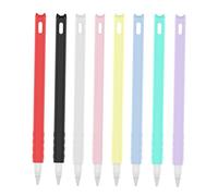 AOKWAWALIY Portamatite, 3 pezzi, custodia in silicone per matite, 2 coperture, matita per matite, tappo di protezione, custodia protettiva per scrittura a mano, penna e cappuccio di seconda