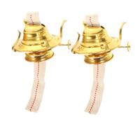 AOKWAWALIY Stoppini per lampada a olio, 2 pezzi, base per lampada a cherosene, accessori per lampada a olio, regolatore universale in lega di alluminio, base per stoppino per lampada ad olio