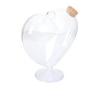 AOKWAWALIY Wishing Bottle Contenitore a forma di cuore Messaggio Desiderio Bottiglia Sand Art Vasetti Drifting Bottle Terrario Desideri Bottiglie Love Oz Barattolo di Caramelle Bottiglia a