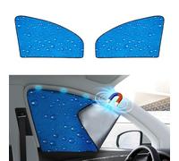 aokway Parasole per finestrini laterali, a doppio spessore, per parabrezza auto, universale, per conducente, protezione per bambino dai raggi UV (blu, lato anteriore, 2 pezzi)