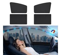 Aokway - Parasole per finestrino auto, con sistema magnetico a ventosa per bambini, 4 pezzi