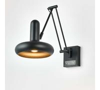 AoLa Lampada da Parete per Interni A Braccio Orientabile con Interruttore Touch Applique da Parete Dimmerabile con Braccio Lungo Regolabile E27 Illuminazione da Parete Moderna Minimalista per,Nero