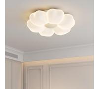 AoLa Lampada da soffitto a LED a forma di petalo Lampada per camera dei bambini Creativa 3 colori Lampada da soffitto moderna Camera delle bambine Camera dei bambini Lampada decorativa,Bianca