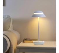 AoLa Lampada da tavolo a LED senza fili dimmerabile comando touch alimentata a tramite lampada da scrivania in metallo portatile interni ed esterni lampada a forma di vaso da fiori,Bianca