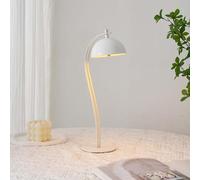 AoLa Lampada da tavolo ricaricabile batteria 1200mAh, lampada da tavolo wireless regolabile e dimmerabile con controllo touch, design a fungo lampada da comodino luce notturna decorativa,Bianca