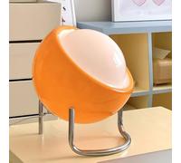 AoLa Lampada da tavolo vetro a forma di fungo arancione con connettore USB e cavo Dimmerabile 3 modalità di colore Lampada da tavolo Bauhaus Mushroom con interruttore Lampada decorativa vintage E14