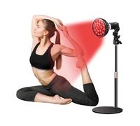 Aolawco Lampada a luce rossa con base, 850 nm e 660 nm, 54 W 18 LED vicino all'infrarosso con occhiali protettivi, lampada a collo di cigno a luce rossa, regalo ideale per uomini e donne