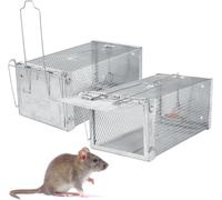 Aolawco Trappola per topi, 2 trappole per topi di alta qualità, riutilizzabile, con grilletto sensibile per interni