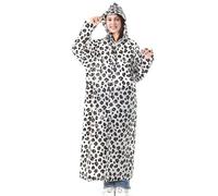 Aolegoo 2 Pezzi Poncho Antipioggia, Poncho Impermeabile Riutilizzabile più Spessa per Bicicletta, Trekking, Pesca, Concerti (Leopardo)