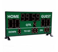 Aolidsive A30D Tabellone Segnapunti di Calcio a 14 Cifre, Segnapunti Digitale Portatile con Telecomando per Lo Sport, Ideale per Calcio Baseball Tennis Pallavolo, Display LED