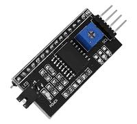 Aolidsive Adattatore LCD1602, Modulo di Interfaccia I2C, Salva 5 Porte IO, Supporta la Retroilluminazione e la Regolazione del Contrasto, per Display LCD 1602