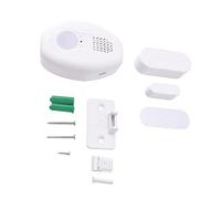 Aolidsive Allarme Porta Wireless con Voce Personalizzata Via USB per Casa | Sirena Ad Alto Volume ≥80dB, Modalità Silenziosa Luce, Promemoria Porta Aperta, Materiale ABS, Portata 30m, Compatibile