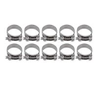 Aolidsive Aolidsive Fascette per Tubi Flessibili da 10 Pezzi, Fascette per Tubi Regolabili in Acciaio Inossidabile 201, per l'industria Automobilistica, Dimensioni 44-47 Mm, Finitura Zincata (52-55