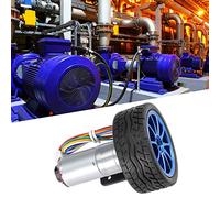 Aolidsive Aolidsive Motoriduttore con Encoder DC 6V, Mini Motore con Staffa in Alluminio, Riduzione della velocità di 100 Giri/min per Modelli di Robot Fai-da-te e Auto d'arte (Giri al minuto 50)