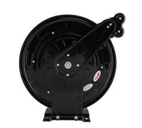 Aolidsive Avvolgitubo per Idrolavaggio in Acciaio Resistente con Riavvolgimento Automatico, Struttura in Acciaio Al Carbonio con 8 Posizioni a Cricchetto per Manutenzione Auto Officina di