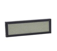 Aolidsive Badge Portanome a LED, Targhetta Identificativa a Scorrimento Programmabile, Ricaricabile con Pin Magnetico, Ideale per Aeroporti e Centri Commerciali (WHITE)