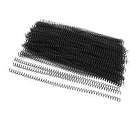 Aolidsive Bobine di Rilegatura a Spirale da 100 Pezzi, Diametro 8 Mm 48 Anelli Passo 4:1 per 40 Fogli di Carta A4, con Dorsi di Rilegatura in Plastica per Documenti Manoscritti (BLACK)