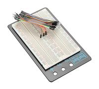 Aolidsive Breadboard Senza Saldatura Scheda di Test per Circuiti Elettronici con 1660 Punti Fori con Piastra di Base in Alluminio Morsettiere in ABS per Prototipazione di Progetti Fai-da-te