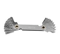 Aolidsive Calibro del Passo della Filettatura Imperiale in Acciaio Inossidabile da 55° per Meccanici e Macchinisti per Misurare le Dimensioni della Filettatura delle Viti Strumento Tascabile a 20