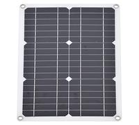 Aolidsive Caricatore Portatile a Pannello Solare, Silicio Monocristallino, Doppia Porta USB, Potenza in Uscita da 20 W per Viaggi all'aperto e Uso di Emergenza