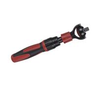 Aolidsive Chiave a Cricchetto, Acciaio Cr V con Impugnatura in Silicone e Testa Flessibile, Strumento Manuale per Casa, Garage, Studio, Metalmeccanici, Falegnami, Operai Edili, Tecnici