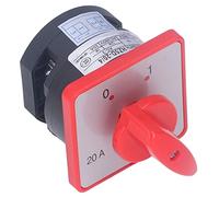 Aolidsive Commutatore BERM, Materiale PC, Selettore a 1 Polo e 2 Posizioni, CA 380 V, Ideale per Applicazioni Industriali