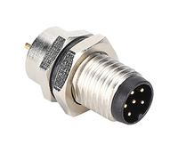 Aolidsive Connettore M8 Ottone Nichelato Connettore da Pannello a 6 Pin IP67 Impermeabile AC DC 250V 4A Presa Circolare per Apparecchiature di Controllo del Cavo del Sensore