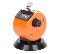 Aolidsive Contatore Manuale Berm, Plastica ABS, Contatore Meccanico a 4 Cifre per Il Conteggio del Traffico e la Partecipazione alle Conferenze (Orange)
