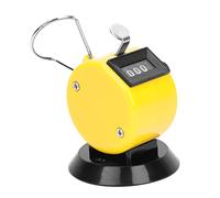 Aolidsive Contatore Manuale Berm, Plastica ABS, Contatore Meccanico a 4 Cifre per Il Conteggio del Traffico e la Partecipazione alle Conferenze (Yellow)