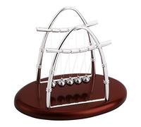 Aolidsive Culla di Newton Palline per L'equilibrio, Giocattolo a Pendolo per Scienza e Fisica con Sfere di Metallo per L'arredamento della Scrivania Dell'ufficio, Ornamento per la Casa,