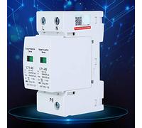 Aolidsive Dispositivo di Protezione da Sovratensione 2P LT1 40 Modulo Bianco 20kA Nominale 40kA Impostazione Montaggio su Guida Magnetica per Quadri Elettrici e Tecnici