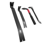 Aolidsive Estrattore per Chiodi Set di Barre di Corvo in Acciaio Utensile per Artigli con Design Ergonomico 4 Pezzi Barre di Leva Piatte Versatili per la Lavorazione del Legno e il Miglioramento