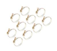 Aolidsive Fascette Stringitubo a Doppio Filo da 10 Pezzi, Fascette Regolabili per Tubi in Ferro con Placcatura in Zinco, Ideali per Impianti Idraulici e Uso Automobilistico, Dimensioni da 13 Mm a 16